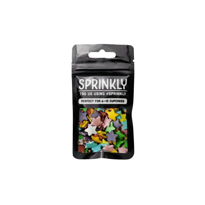 SPRINKLY - Glimmer Stars - Rainbow (Jumbo) - 25g