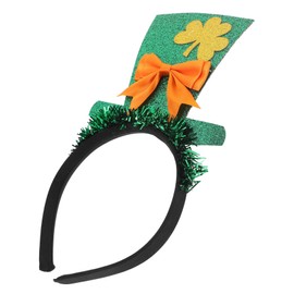 ORFOFE St. Patrick's Day Hat Headband Green Festive Hair Accessory for Party