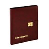 Pagna Document Folder Soft Artificial Leather with Strap Lock 4-Ring
