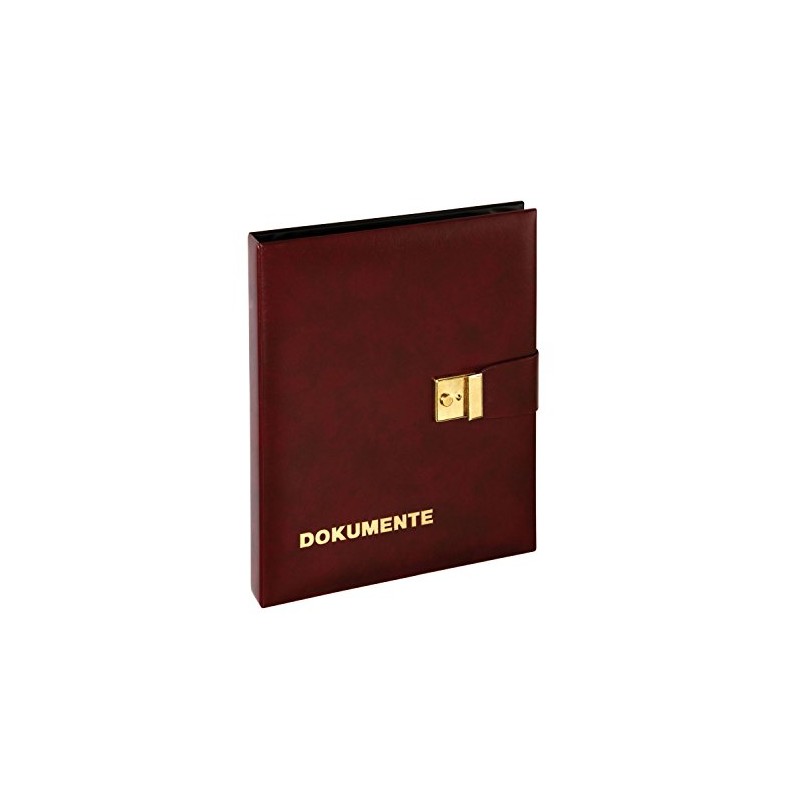 Pagna Document Folder Soft Artificial Leather with Strap Lock 4-Ring