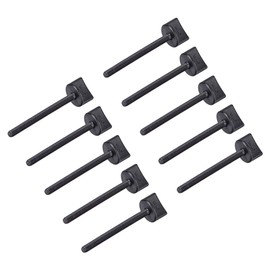 sourcing map M4 x 45mm Thumb Screw Bolt Hand Driven Spade Nylon Plastic Screws Metric Thread for RC Model Aircraft 10 Pcs