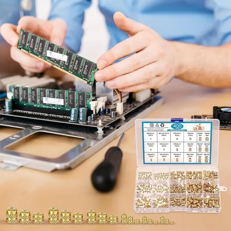 MAEZOE 300PCS Threaded Inserts, M2 M3 M4 M5 M6 Female