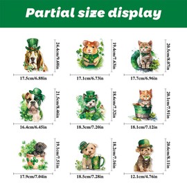 Traziewell Window Stickers for Glass Privacy Designs Shamrock Irish Sticker Decoration for Holiday Decals Party Supplies Window Clings to Deter Birds 0127