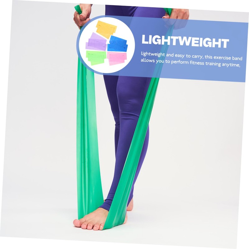 SUPVOX High Intensity Yoga Resistance Bands 5 Pieces Flat Stretching