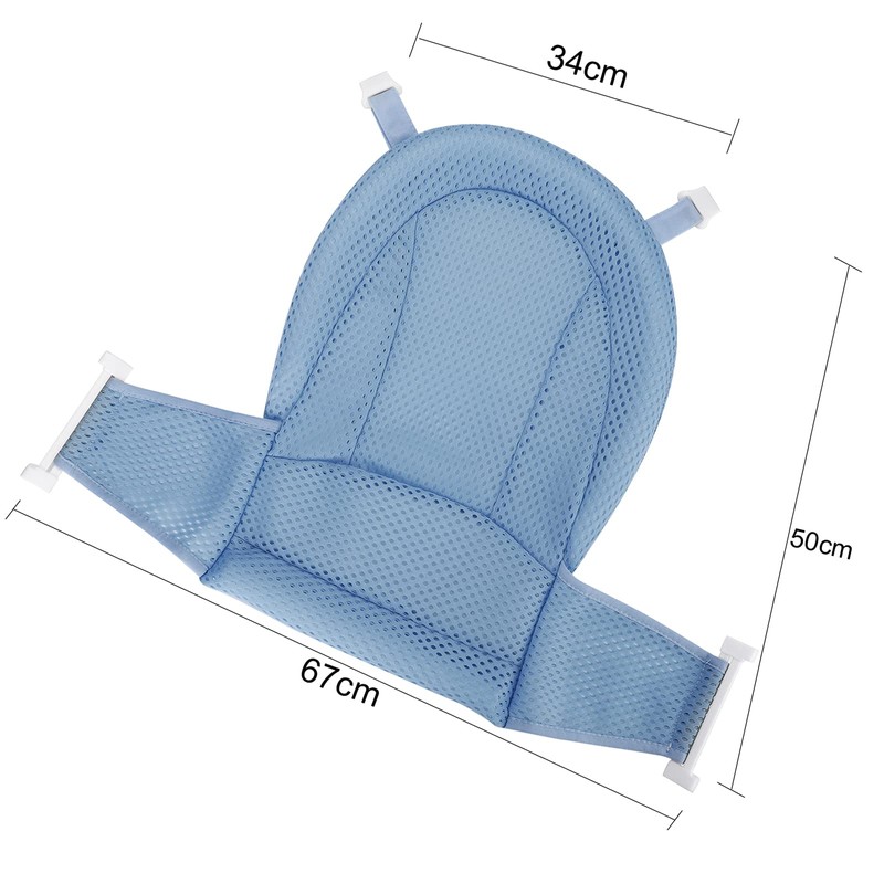 Bathtub Support Seat Baby Bath Net Bath Cushion Pad for
