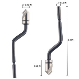 BC1651 Countersink Blade – Chamfer Deburring Tool for Wood, Plastic, Aluminum, Copper, and Steel (0.25" Diameter)