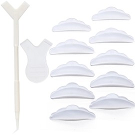 RuRuLi Eyelash Perm Kit, 3 Piece Set (Plate, Stick Rod), Eyelash Perm Self Kit (Clear)