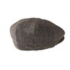 Peaky Blinders 'Newsboy' Style Flat Cap -Tweed Wool (X Large