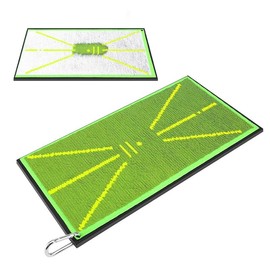 Golf Hitting Mat 16 x 8 Inches, Divot Board with Swing Path Feedback for Men, Women, Beginner, Indoor and Outdoor Training, Perfect Gift for Family and companions