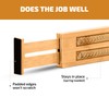 4 Pack Drawer Dividers Bamboo 2.6" High, 16-22" Adjustable Drawer