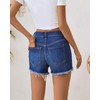 OFLUCK Jean Shorts for Womens High Waisted Ripped Denim Summer