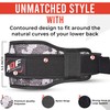 AQF Weight Lifting Belt Back Support Contoured 5.5 Inch Neoprene