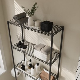 Bathroom Organizers and Storage -Adjustable Over the Toilet Storage Cabinet with Durable Shelves | Stable Over the Toilet Storage Cabinet for Efficient Bathroom Organizers and Storage Solutions