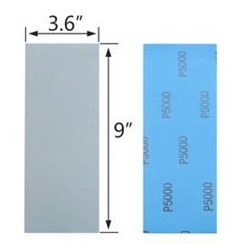 Tueascallk 20Pcs 9 x 3.6 Inchs 5000 Grit Wet and Dry Handmade Universal Sanding Sheets, Suitable for Woodworking Furniture/Automobiles/Metal/Lacquer Polishing Sandpaper