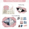 Travel Bag for Women, Overnight Duffel Weekender Bag with Toiletry