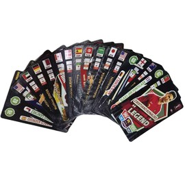 World Football Stars Trading Cards 55 Pack Card Game (Black)