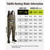 TIDEWE Hunting Wader, 5mm Neoprene Fleece-Lined Chest Waders with 1600