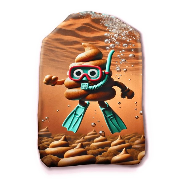 Scuba Poop Funny Stoma Bag Cover – Humorous Ostomy Pouch