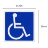 SSC qb600029c01n0 Wheelchair Magnetic Stickers, Right Facing, Left Facing, Set