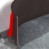 Heonay Flexible Baseboard Molding Trim 4 Inch Self-Adhesive Vinyl Wall