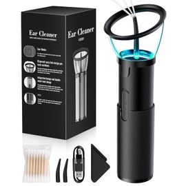 Ear Wax Removal, Safe and Rechargeable Ear Cleaner with 4 Pressure Modes, Electric Ear Cleaning Kit with USB, IPX6, Water Resistant Earwax Removal Tool for Adults