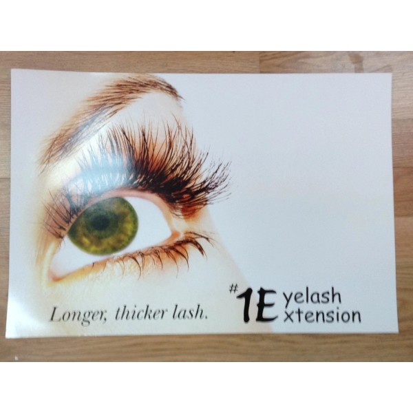 #1 Eyelash Extension SALON POSTER WALL PHOTO 24" x 16"