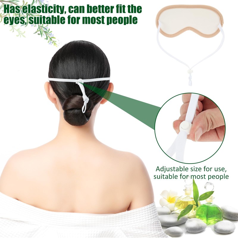 2 Pcs Castor Oil Pack for Eyes, Reusable Washable Bamboo