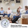 Nizirioo Analogue Thermometer Hygrometer 2-in-1: 3 Pieces Temperature and Humidity