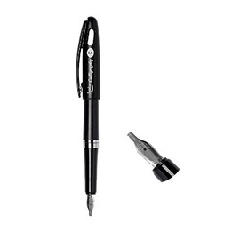 Pentel - Pluma estilográfica perfecta para caligrafía, lettering y creación de tipografías. Plumín de 1.8 mm