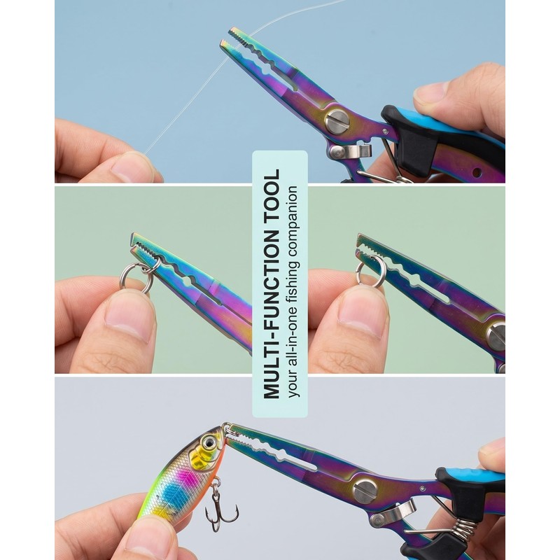 BCHKO Slimatore Pesca 1 Pz, 16.5 cm, Finitura Titanio Blu