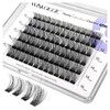 Winkgiggle Lashes Clusters Natural Look 84Pcs Wispy Lashes Reusable Super