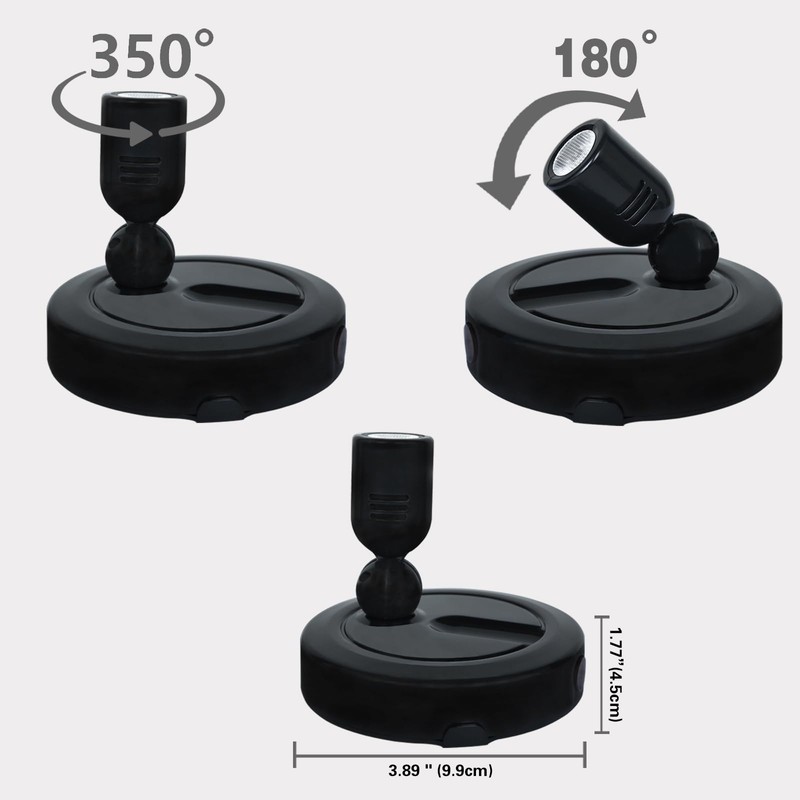 BERGUSTCH Rechargeable Spotlight Indoor, Battery Operated Picture Light with Remote,