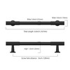 9BUILD 10 Pack 5 Inch Matte Black Cabinet Pulls Kitchen