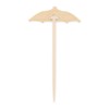 RSVP International Compostable Bamboo Serving & Cocktail, Umbrella Picks, 50-Count,