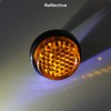 evermotor Universal M5 Motorcycle Bicycle Mini Number Plate Reflector Amber
