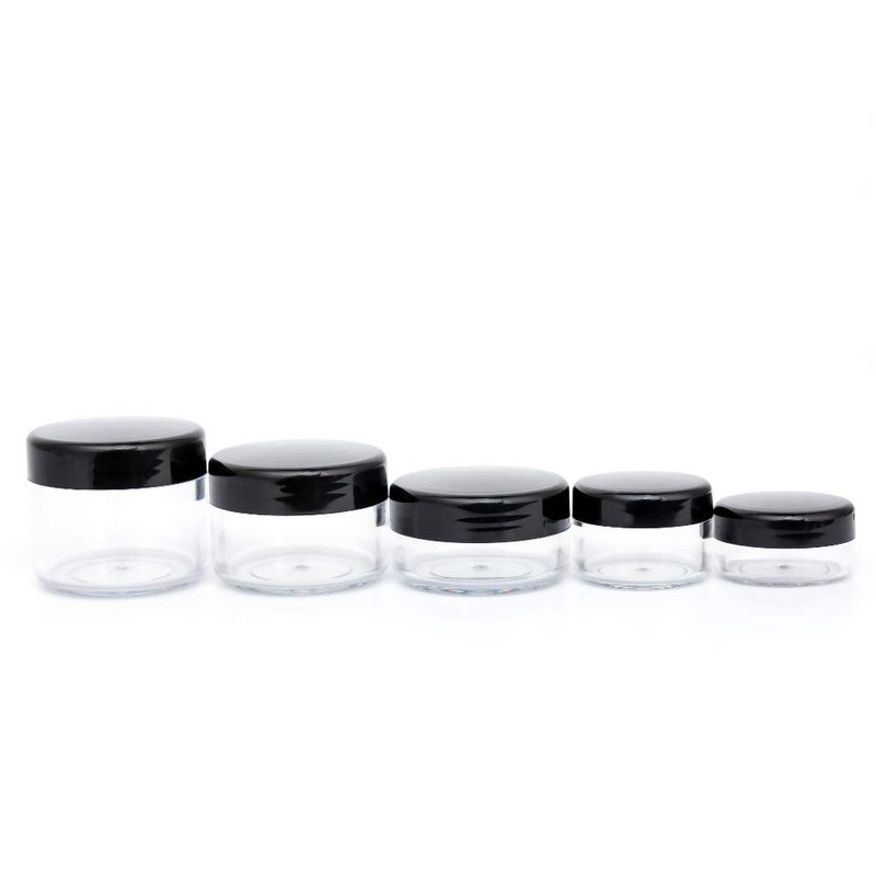 ZEJIA 10pcs Sample Containers with Screw Lids,5 Size 3/5/10/15/20 Gram