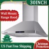 Tieasy 30 inch 700CFM Wall Mount Range Hood 3-speed Touch