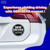 GEEKBEAR New Driver Magnet_Circular Type (3 Pack) (Black/Black)