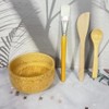 4 Pcs Facial Mask Mixing Tool Kit Wood Facial Skincare