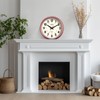 Wall Clock Metal 12.4" Countryside Style Wall Clocks Retro Vintage