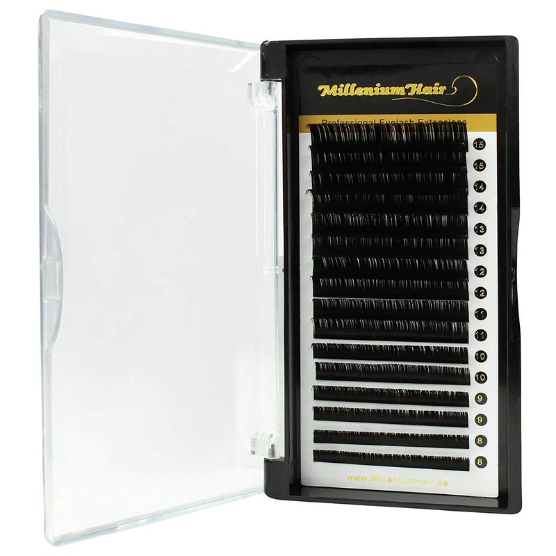 MilleniumHair Silk Lashes - Silk Eyelashes - L-Curl - 0.25