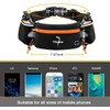 Adjustable Running Belt with Zipper Pocket, 2 Water Bottles, 2