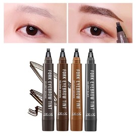 Fork Tattoo Eyebrow Tint 4 Colors / Waterproof Eyebrow Tattoo Pen that Lasts Up to 8 Days / 포크 타투 아이브로우 틴트 4color 최대8일지속 워터프루프 눈썹타투펜