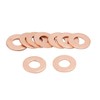 sourcing map 10 x 7 mm Inner Diameter Copper Washer