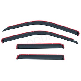 LQQDP Set of 4 Front+Rear Smoke Sun/Rain Guard In-Channel Mount Tape-On Acrylic Window Visors For 91-01 Ford Explorer 4-Door 01-05 Sport Trac 97-01 Mercury Mountaineer