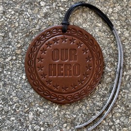 Air Flair | Leather Car Air Freshener | Our Hero (Cherry Leather Scent)