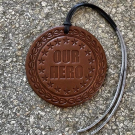 Air Flair | Leather Car Air Freshener | Our Hero (Cherry Leather Scent)