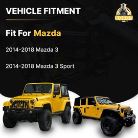 Koxot 8Pcs Front Lower Control Arm Stabilizer Sway Bar End Link Tie Rods Fit for Mazda 2014 2015 2016 2017 2018 Mazda3/Mazda 3 Sport K620548 K620549 K750751 K750752 ES801062 ES801063 EV801067