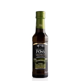 PONS ACEITE DE OLIVA EXTRA VIRGEN TRADICIONAL - Importado de España - Mejora el Sabor con Beneficios para la Salud - 100% Natural - Vegano - Sin gluten (250 ml)