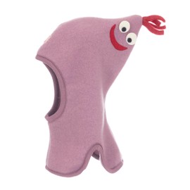PICKAPOOH Hat 100% MERINO wool Balaclava Baby Boy Girl Children fleece winter Max (52, Pink)